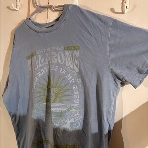 Billabong Light Blue Short Sleeve Graphic Tee